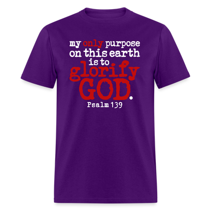 Only Purpose Glorify God - purple