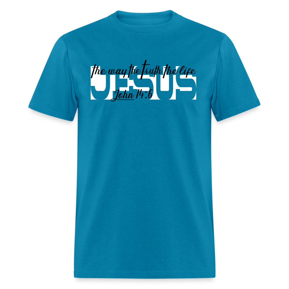 Jesus the Way Truth Life - turquoise