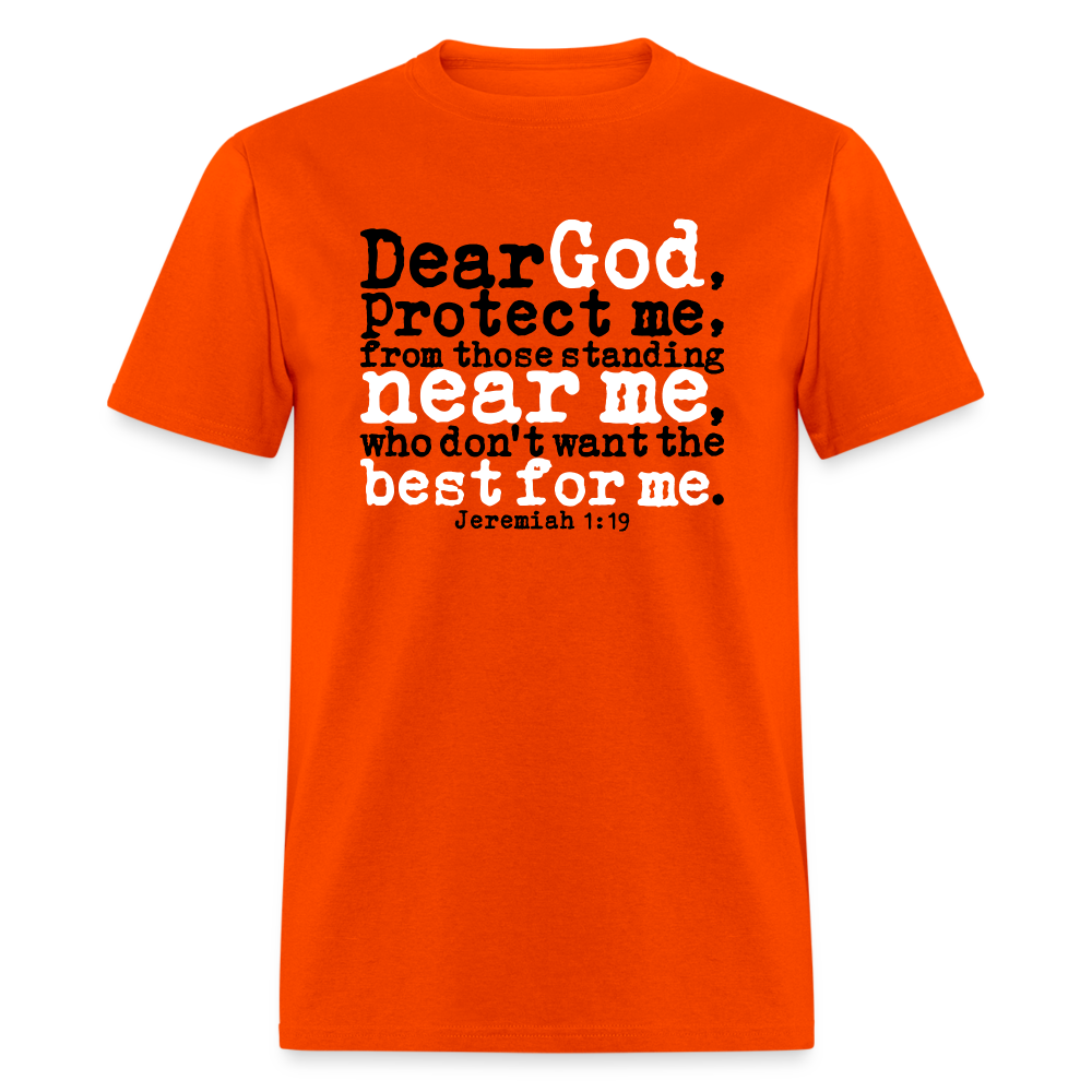 Dear God Protect Me - orange