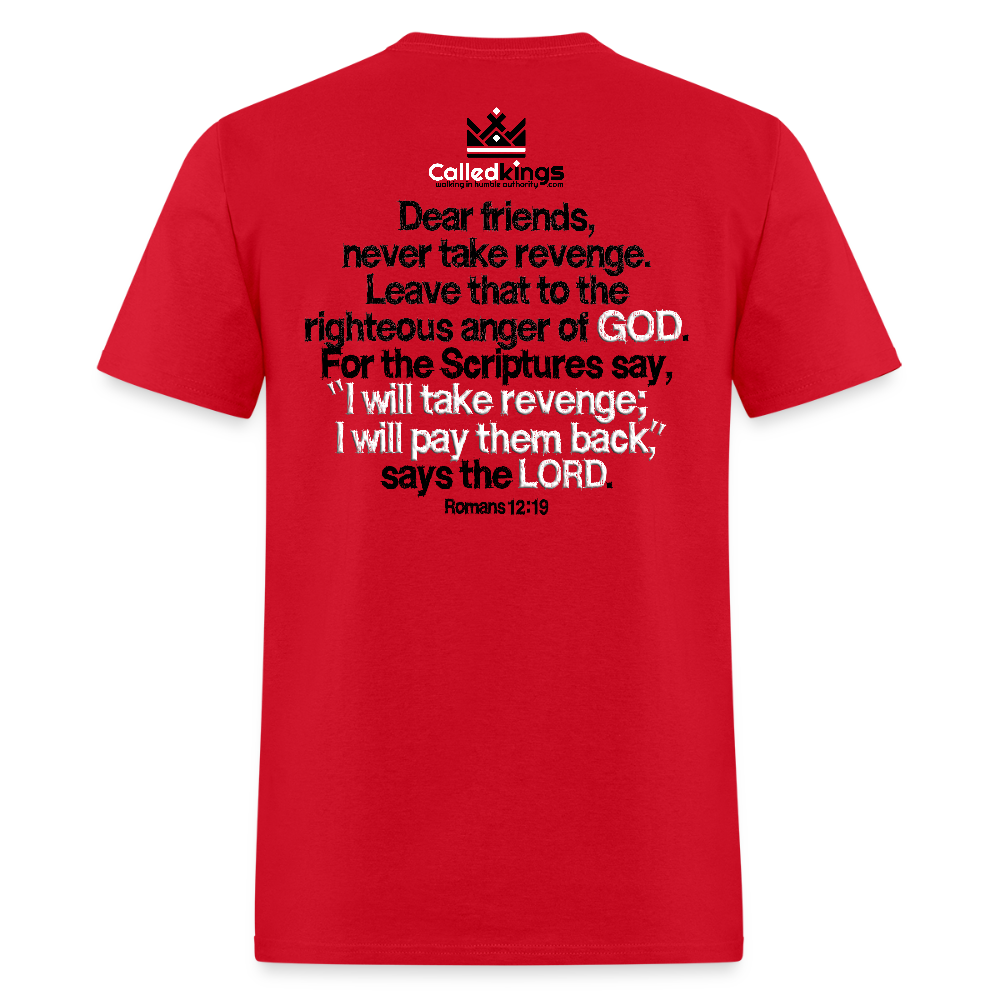 Vengeance is Mine Says the Lord - red