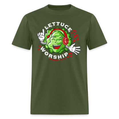Lettuce Worship - military green