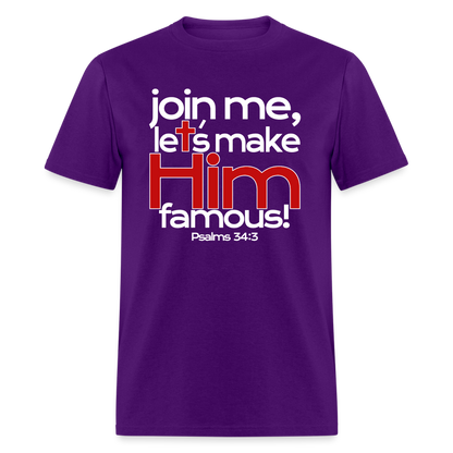 Let's Make Him Famous - purple
