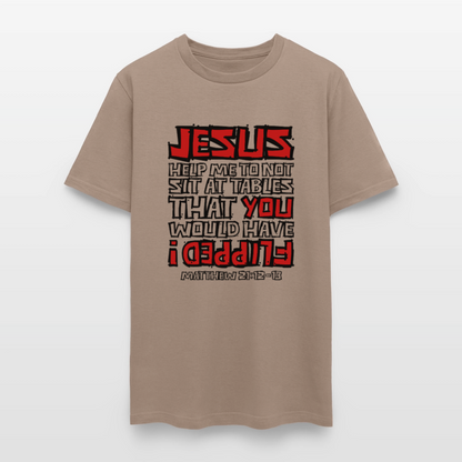 Jesus Flipped - brown savana