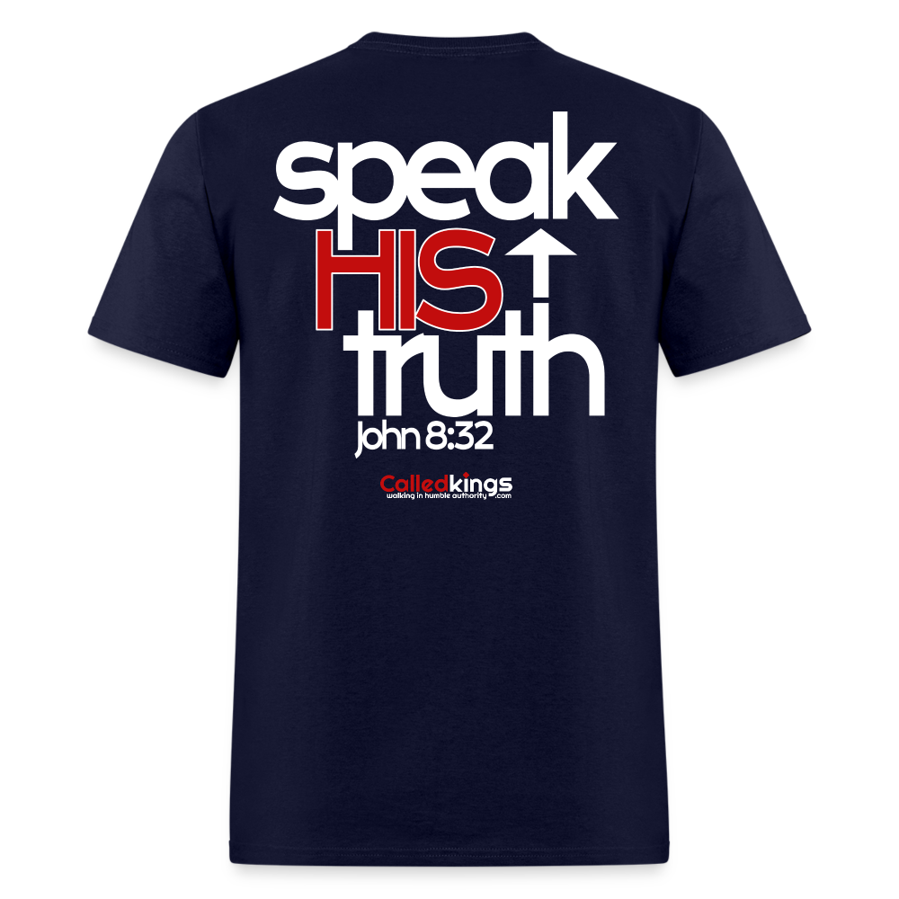 WTBSF? Speak His Truth - navy