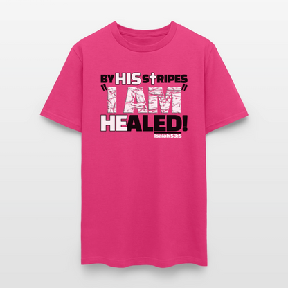 By His Stripes I Am Healed - fuchsia
