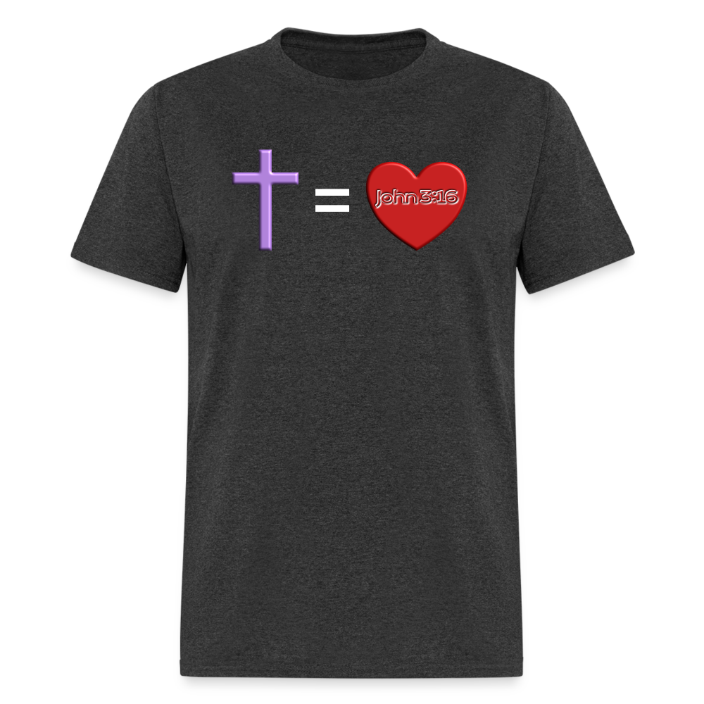 Cross = Love - heather black