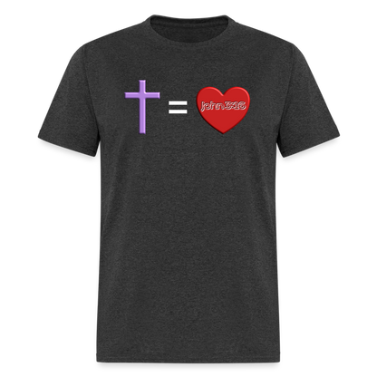 Cross = Love - heather black