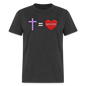 Cross = Love - heather black