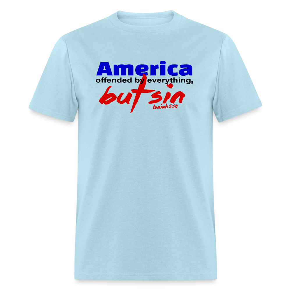 America Offended by Everything But Sin - powder blue