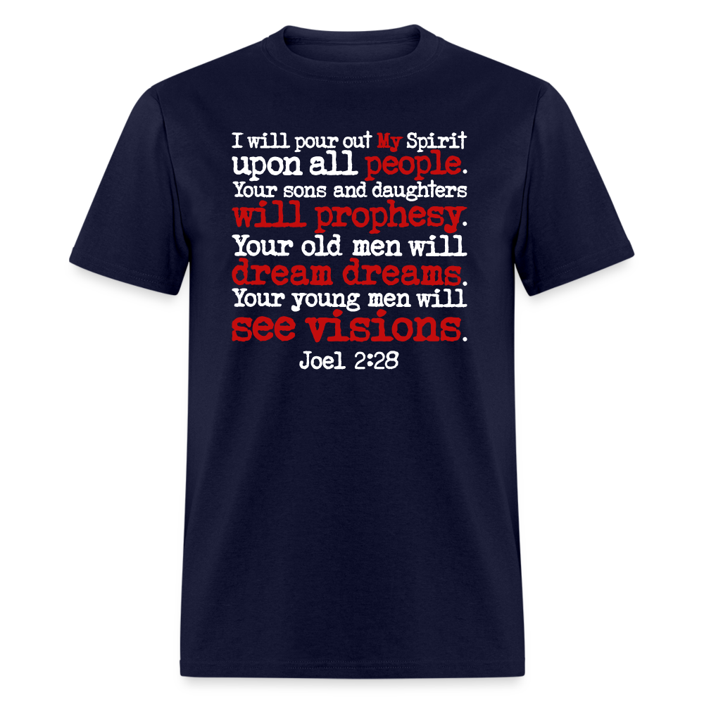 I Will Pour Out My Spirit - navy