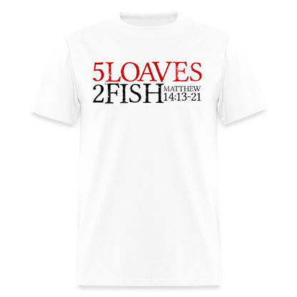 5 Loaves 2 Fish - white
