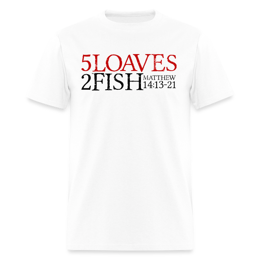 5 Loaves 2 Fish - white