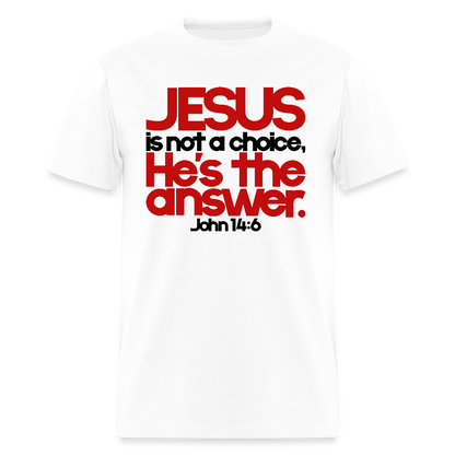 Jesus Is the Answer - white