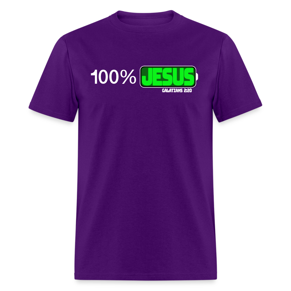 100% Jesus - purple
