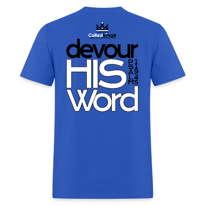 WTBSF? Devour His Word - royal blue