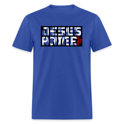 There's Power in Jesus Name - royal blue