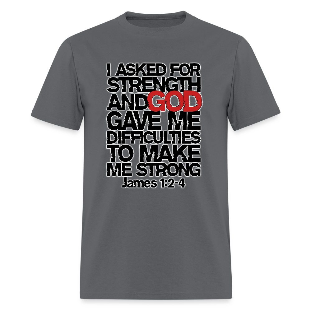 I Asked For Strength - charcoal