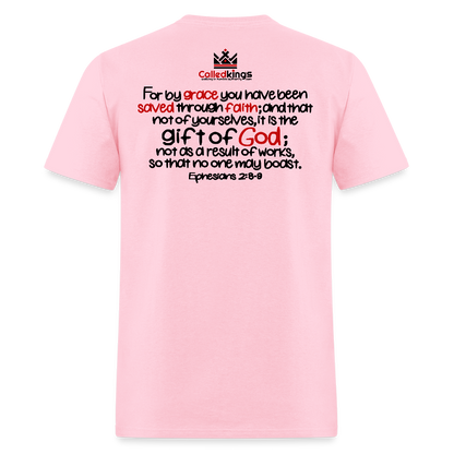 Only Thing We Contribute To Our Salvation - pink