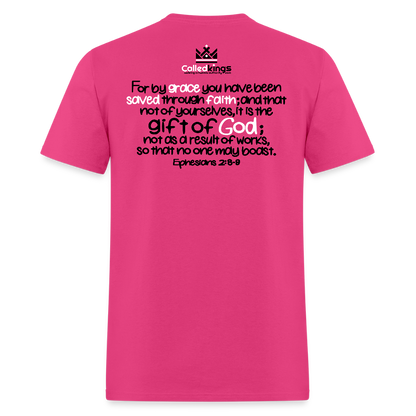 Only Thing We Contribute To Our Salvation - fuchsia