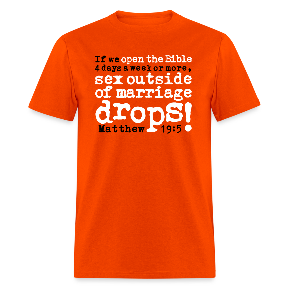 Open Bible Sex Outside of Marriage Drops - orange
