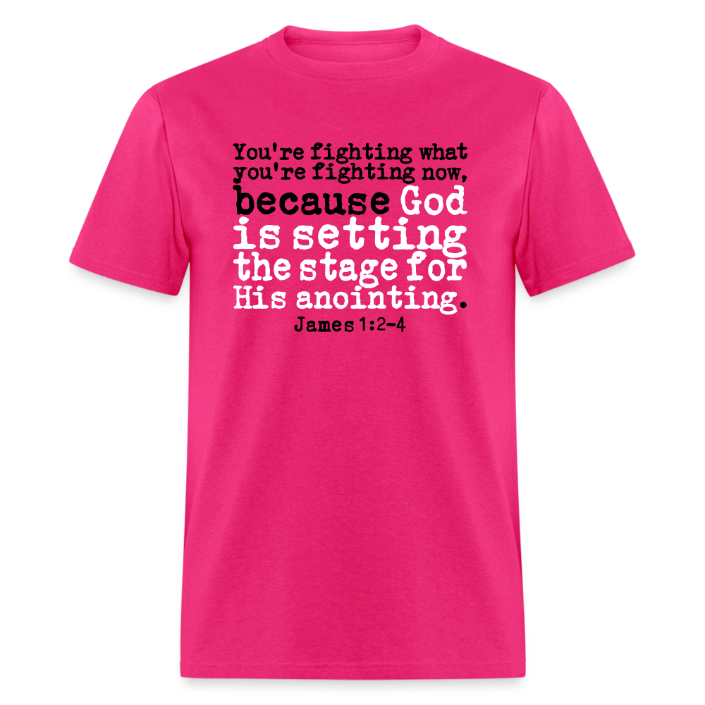 God is Setting the Stage - fuchsia